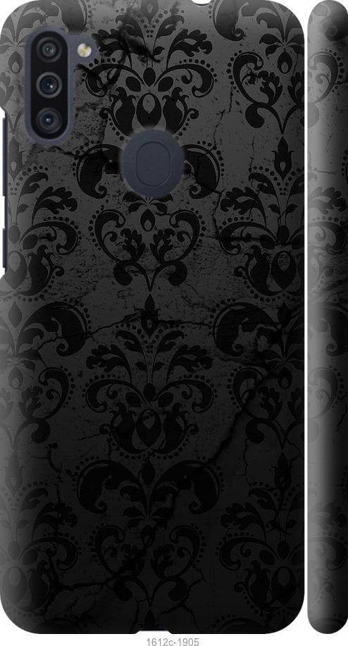 Чехол на Samsung Galaxy M11 M115F узор черный