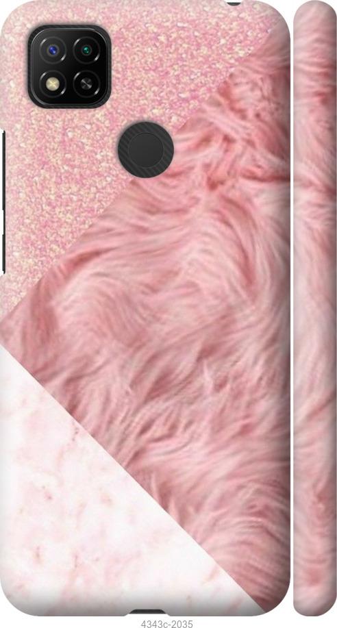 Чехол на Xiaomi Redmi 9C Розовые текстуры