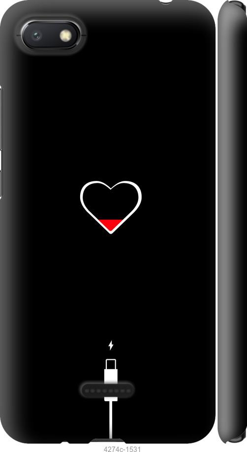Чехол на Xiaomi Redmi 6A Подзарядка сердца