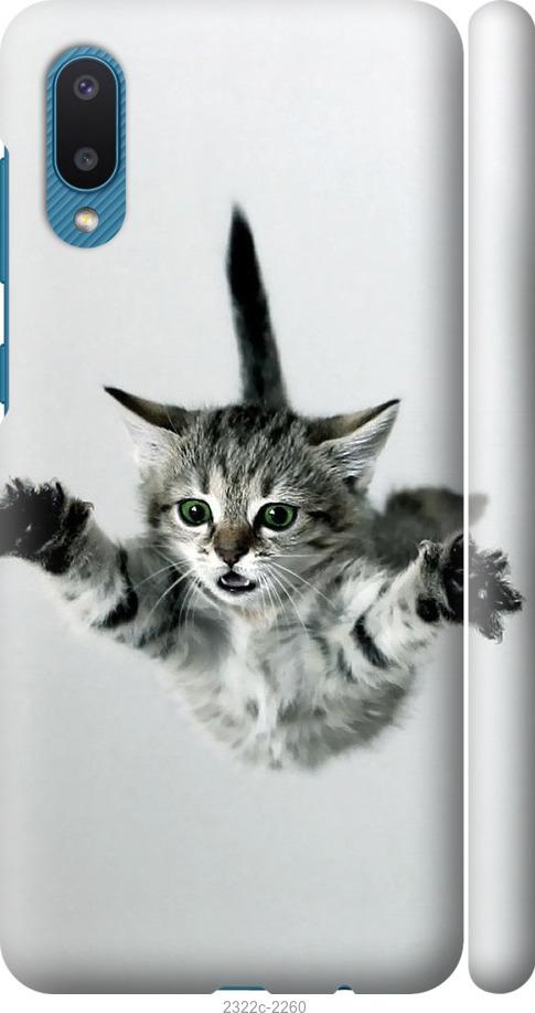 Чехол на Samsung Galaxy A02 A022G Летящий котёнок