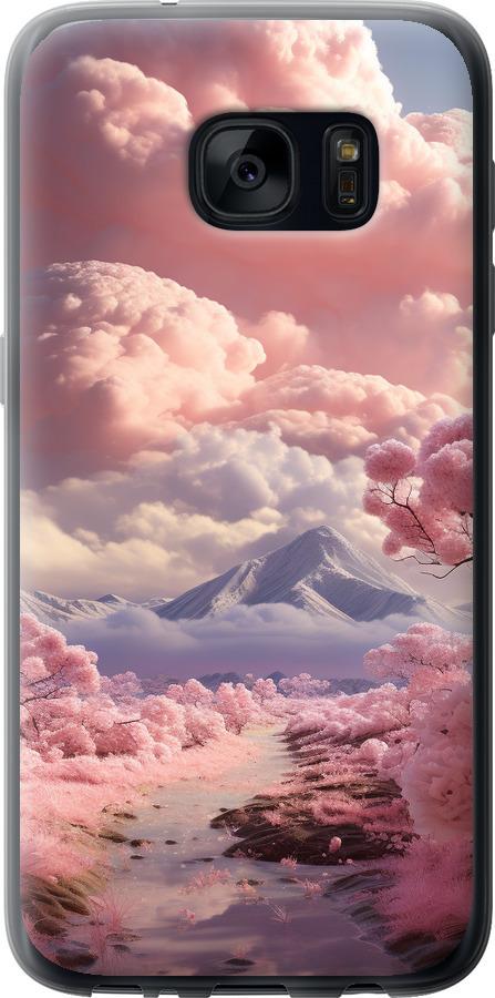 Чехол на Samsung Galaxy S7 G930F Розовые облака