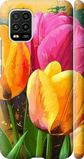 Чехол на Xiaomi Mi 10 Lite Нарисованные тюльпаны
