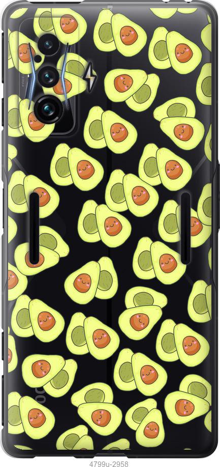 Чехол на Xiaomi Poco F4 GT Весёлые авокадо