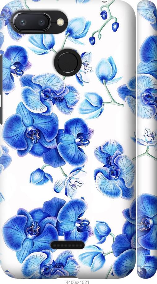 Чехол на Xiaomi Redmi 6 Голубые орхидеи