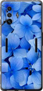 Чехол на Xiaomi Poco F4 GT Синие цветы