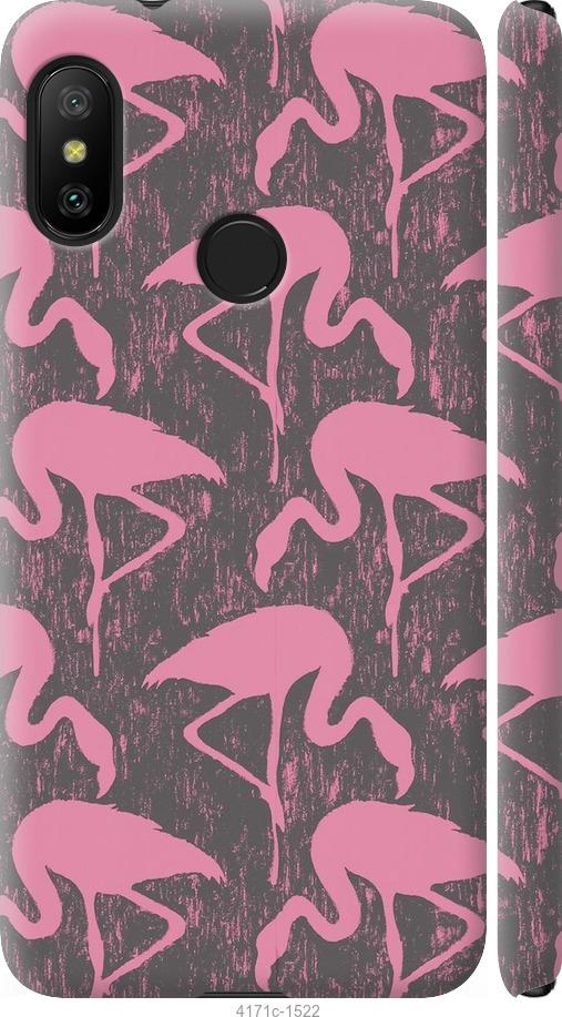 Чехол на Xiaomi Redmi 6 Pro Vintage-Flamingos
