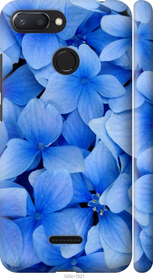 Чехол на Xiaomi Redmi 6 Синие цветы