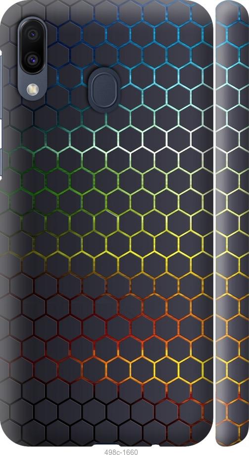 Чехол на Samsung Galaxy M20 Переливающиеся соты