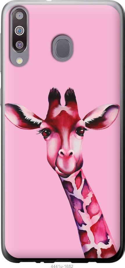 Чехол на Samsung Galaxy M30 Розовая жирафа
