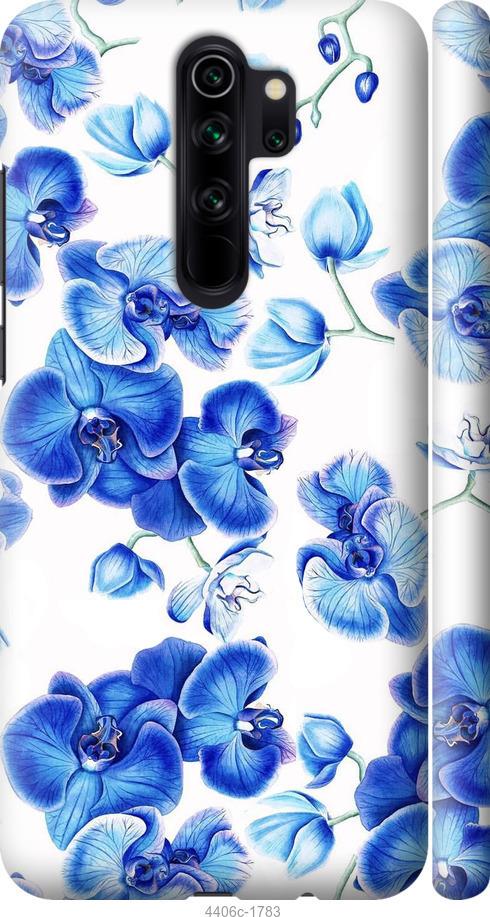 Чехол на Xiaomi Redmi Note 8 Pro Голубые орхидеи