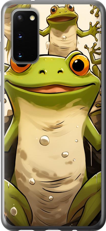 Чехол на Samsung Galaxy S20 Веселая жаба