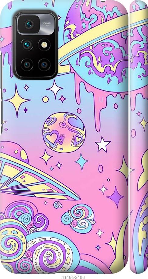 Чехол на Xiaomi Redmi 10 Розовая галактика