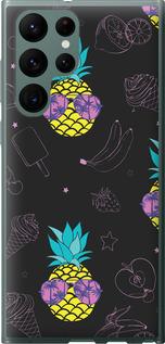 Чехол на Samsung Galaxy S22 Ultra Summer ananas