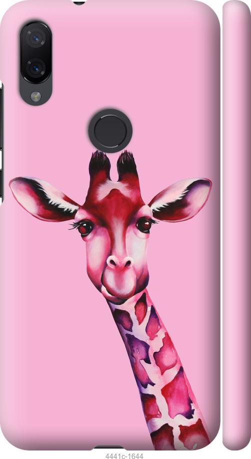 Чехол на Xiaomi Mi Play Розовая жирафа