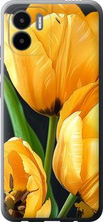Чехол на Xiaomi Redmi A1 Желтые тюльпаны