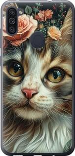 Чехол на Samsung Galaxy M11 M115F Cats and flowers