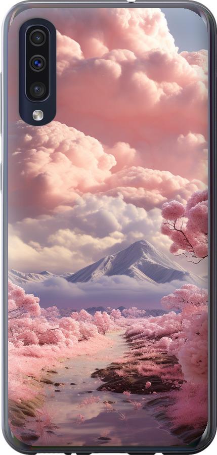 Чехол на Samsung Galaxy A50 2019 A505F Розовые облака
