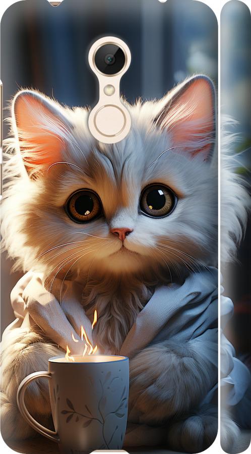 Чехол на Xiaomi Redmi 5 White cat