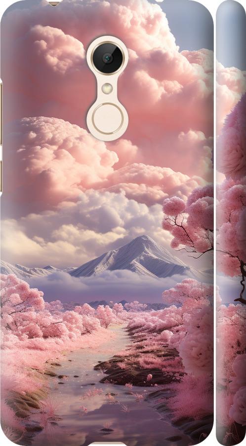 Чехол на Xiaomi Redmi 5 Розовые облака