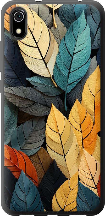 Чехол на Xiaomi Redmi 7A Кольорове листя