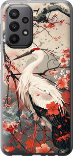 Чехол на Samsung Galaxy A23 A235F Аист в цвету сакуры