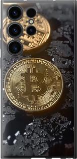 Чехол на Samsung Galaxy S23 Ultra Вулканический Bitcoin