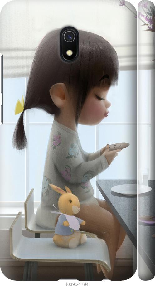 Чехол на Xiaomi Redmi 8A Милая девочка с зайчиком