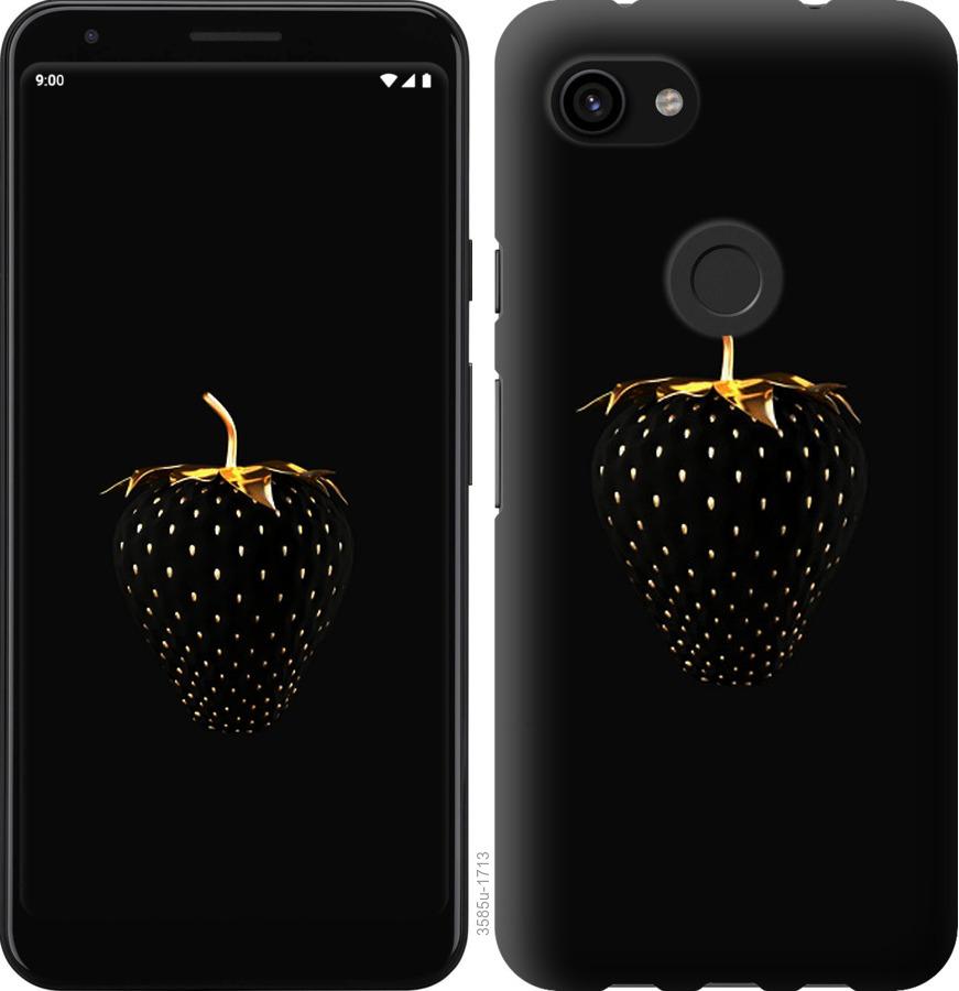 Чехол на Google Pixel 3a XL Черная клубника
