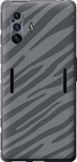 Чехол на Xiaomi Poco F4 GT Серая зебра