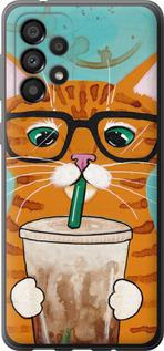 Чехол на Samsung Galaxy A33 5G A336B Зеленоглазый кот в очках