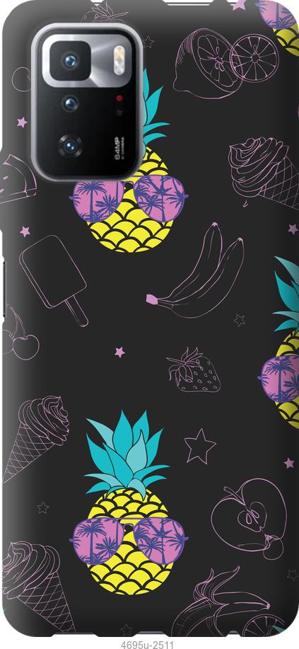 Чехол на Xiaomi Poco X3 GT Summer ananas