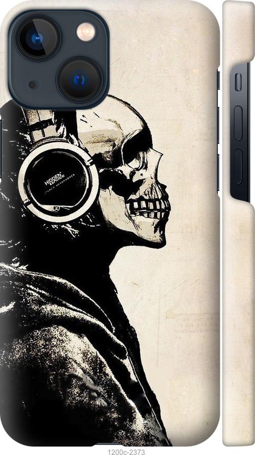 Чехол на iPhone 13 Mini Скелет-меломан v2