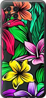 Чехол на Samsung Galaxy M32 M325F Тропические цветы 1