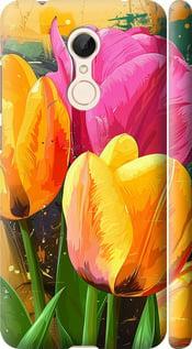 Чехол на Xiaomi Redmi 5 Нарисованные тюльпаны