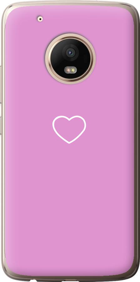 Чехол на Motorola Moto G5 PLUS Сердце 2