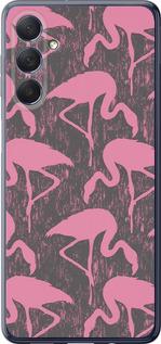 Чехол на Samsung Galaxy M54 Vintage-Flamingos