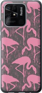 Чехол на Xiaomi Redmi 10C Vintage-Flamingos