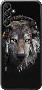 Чехол на Samsung Galaxy A14 A145F Волк-меломан