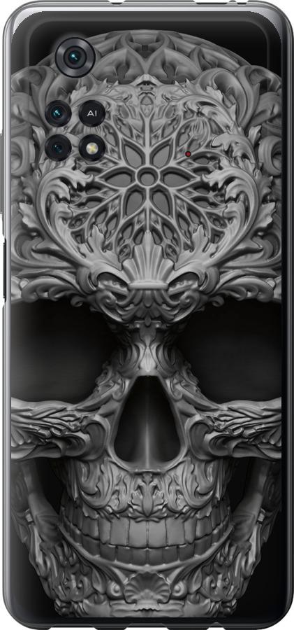 Чехол на Xiaomi Poco M4 Pro skull-ornament