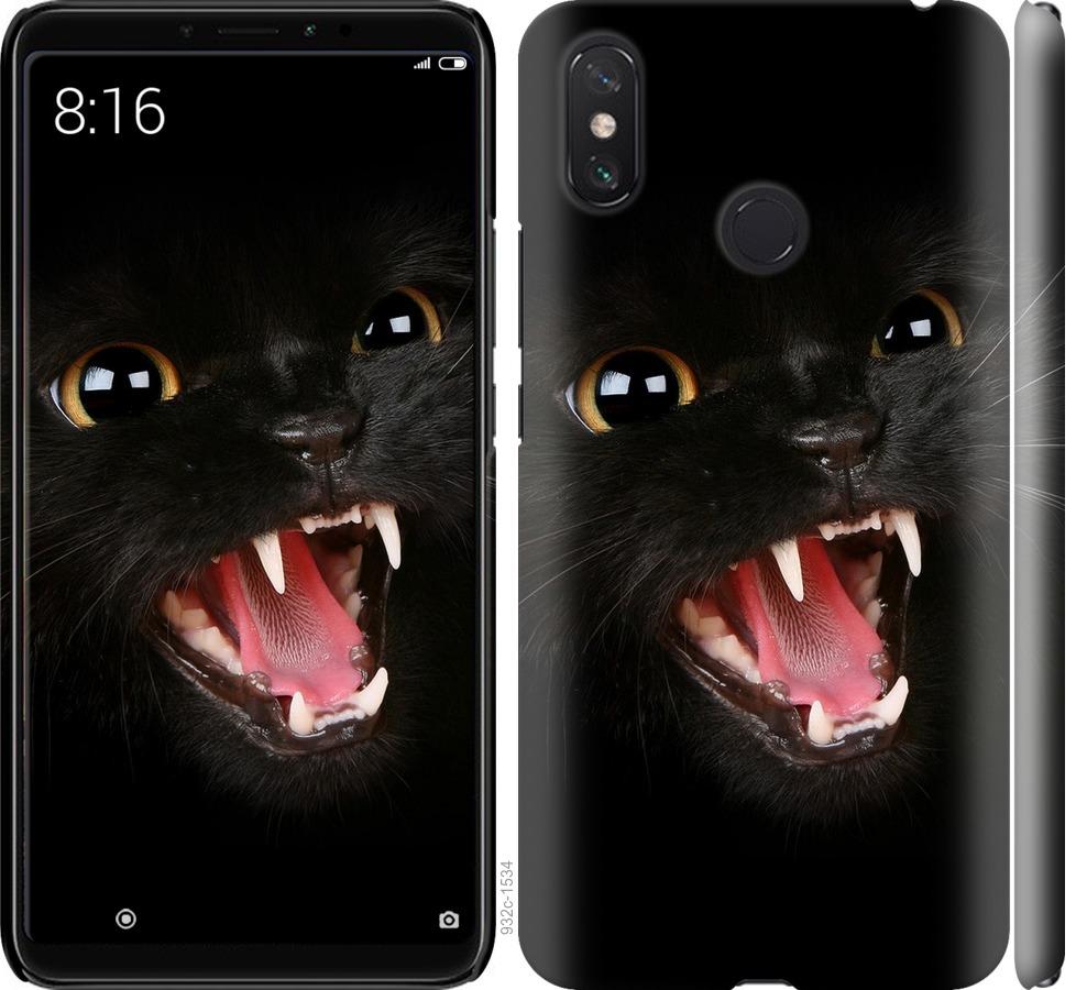 Чехол на Xiaomi Mi Max 3 Чёрная кошка