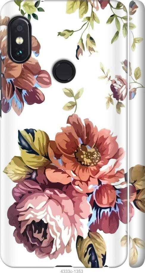 Чехол на Xiaomi Redmi Note 5 Pro Vintage flowers