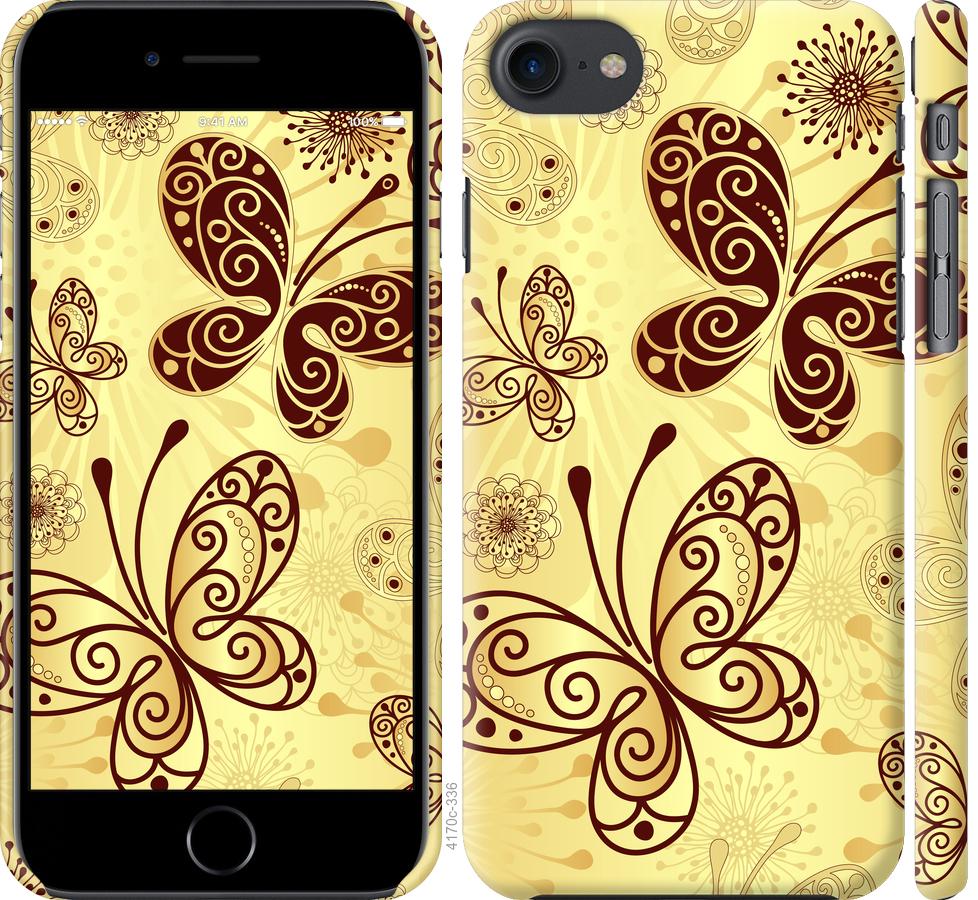 Чехол на iPhone 7 Красивые бабочки