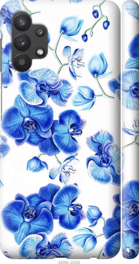 Чехол на Samsung Galaxy A32 A325F Голубые орхидеи