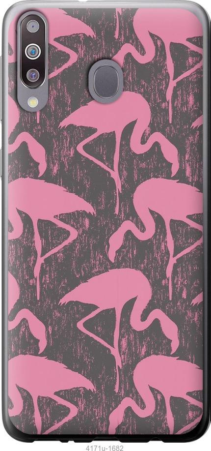 Чехол на Samsung Galaxy M30 Vintage-Flamingos