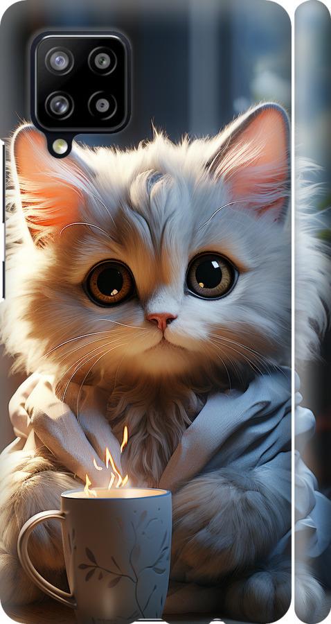 Чехол на Samsung Galaxy A42 A426B White cat
