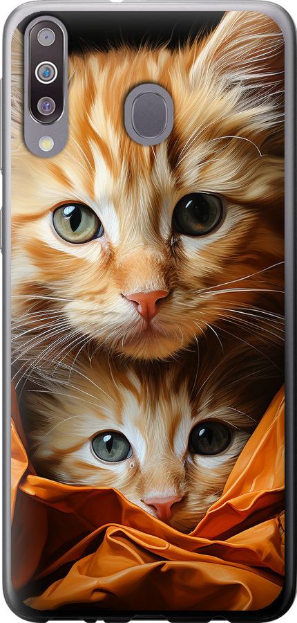 Чехол на Samsung Galaxy M30 Котики 2