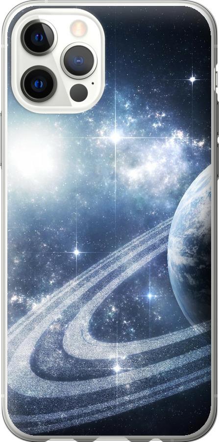 Чехол на iPhone 12 Pro Кольца Сатурна