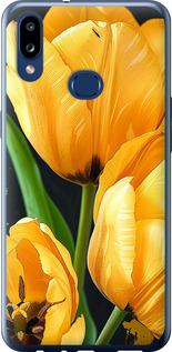 Чехол на Samsung Galaxy A10s A107F Желтые тюльпаны