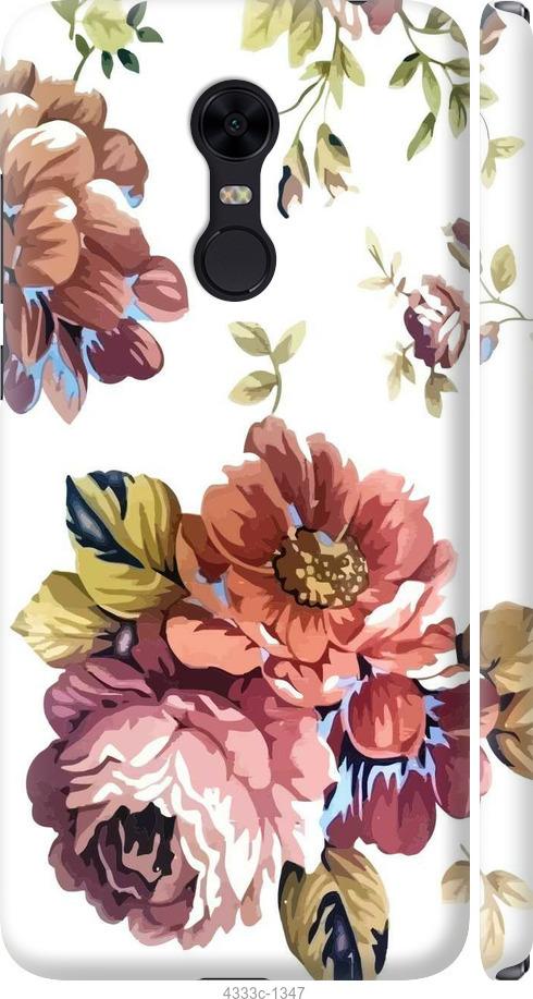 Чехол на Xiaomi Redmi 5 Plus Vintage flowers