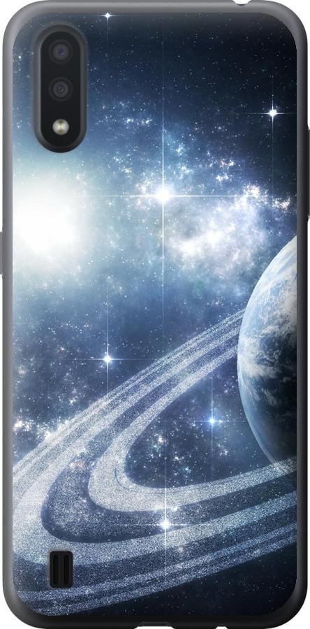 Чехол на Samsung Galaxy A01 A015F Кольца Сатурна